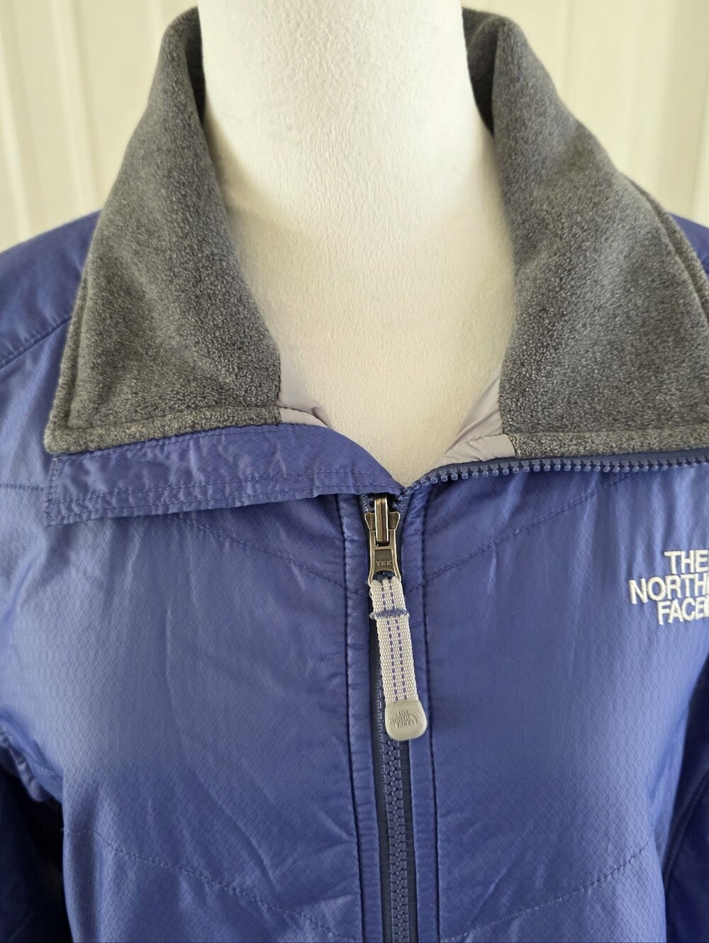 The North Face Periwinkle Blue Quilted Insulated Full Zip Jacket Size L - Picture 12 of 12